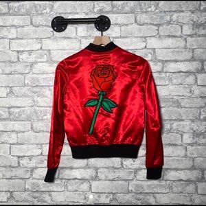 Big Bud Press custom silk bomber jacket